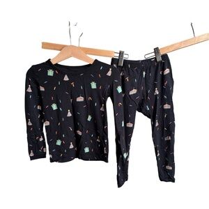 Kyte BABY Black birthday Pajama Set 3T